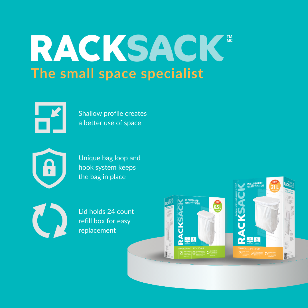Rack Sack Super Compact Garbage Bin