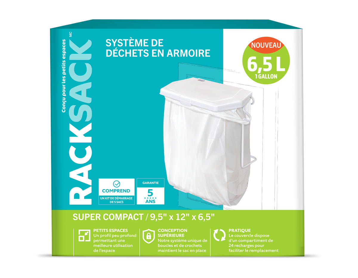 Rack Sack Super Compact Garbage Bin