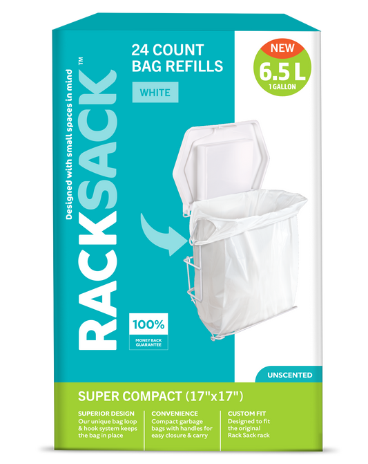Rack Sack Super Compact Bag Refills White 24's