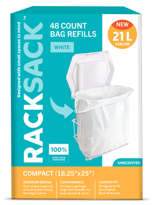 Rack Sack Compact Bag Refills White 48's