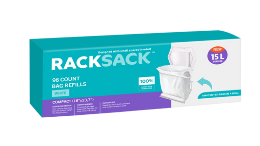 Rack Sack Rolled Bag Refills White 96's