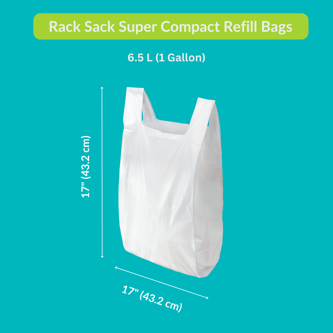 Rack Sack Super Compact Bag Refills White 24's