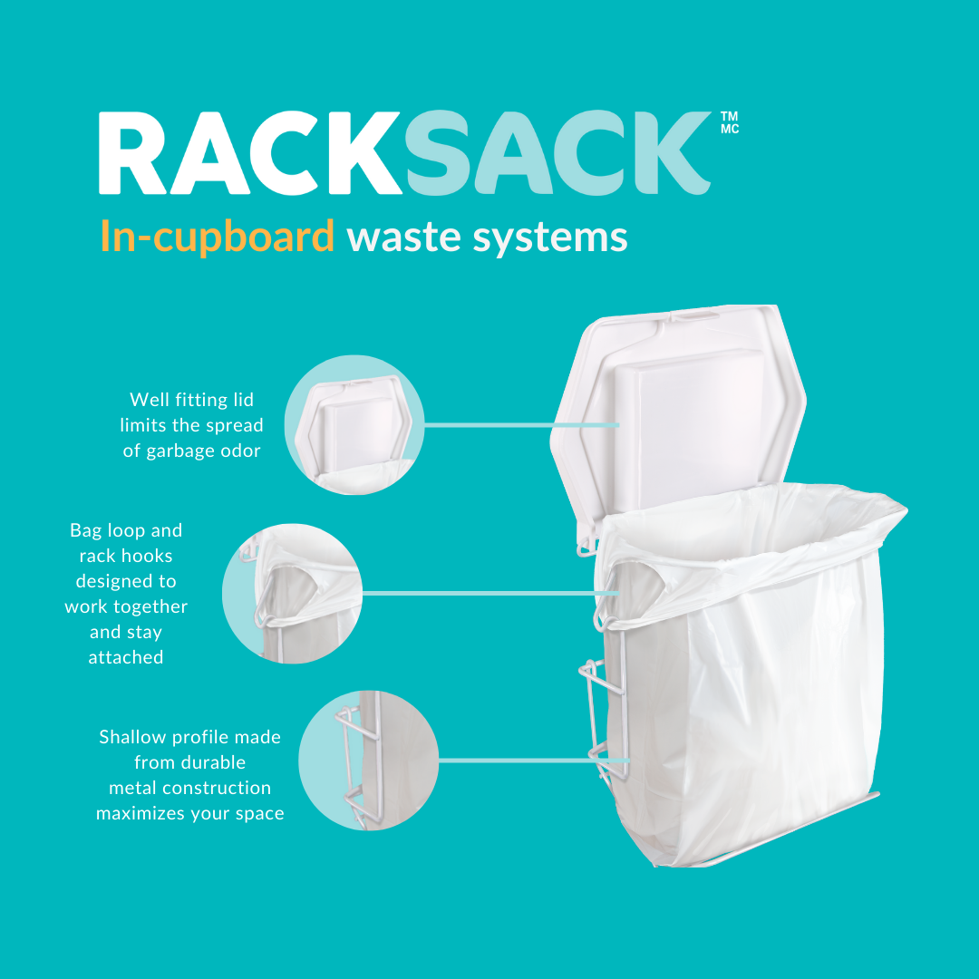 Rack Sack Compact Garbage Bin